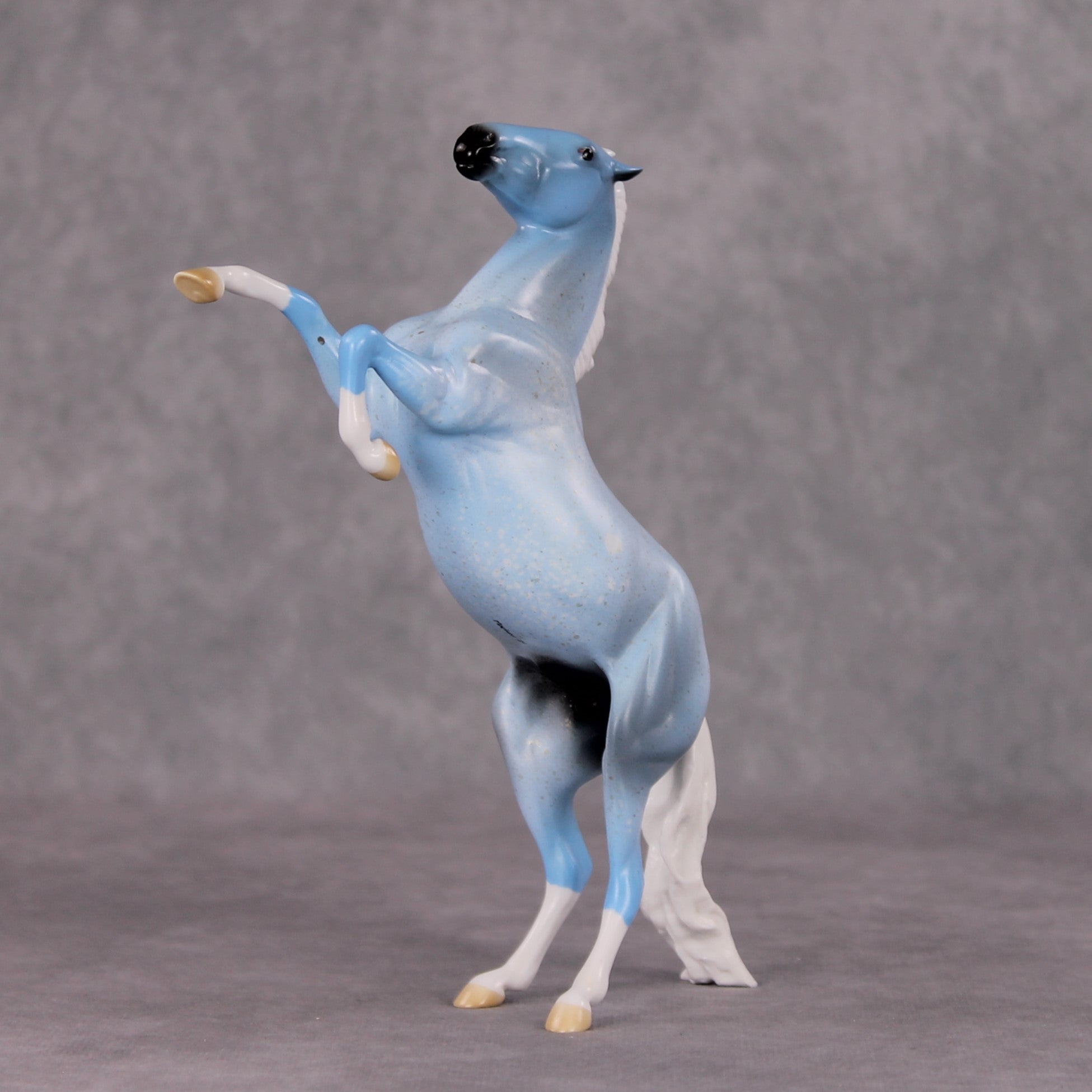 Icy Wind OOAK Blue Deco Rearing Pebble By Angela Marleau HS24 Online Drawing OOAK