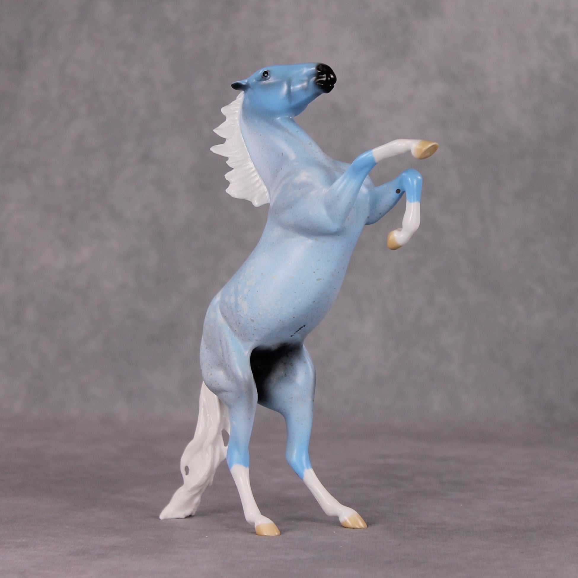 Icy Wind OOAK Blue Deco Rearing Pebble By Angela Marleau HS24 Online Drawing OOAK