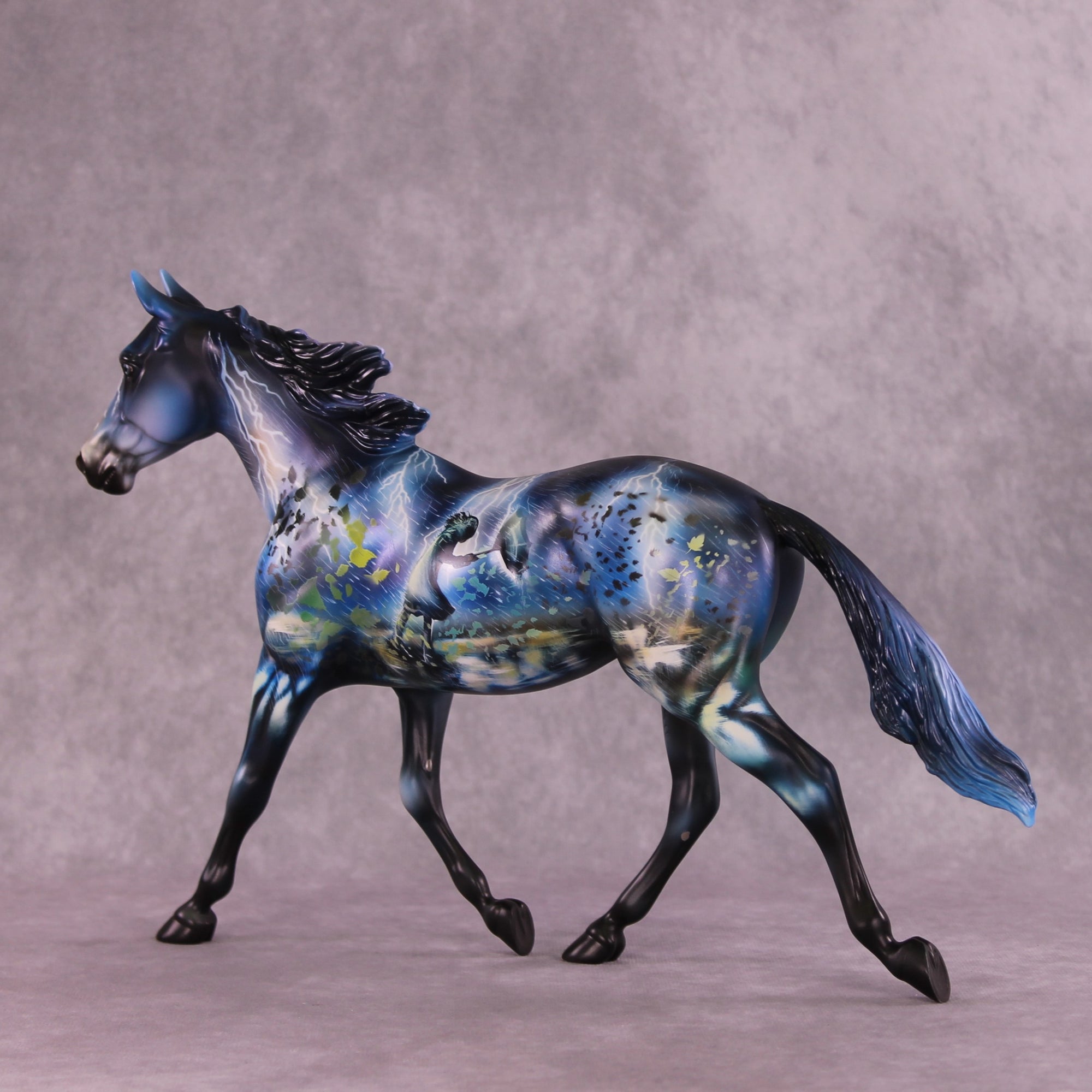 "Walking the Storm" OOAK Palouse by Kike Duarte EQ25 Auction 07/15/25