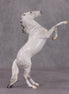 Sparkling Crystal OOAK Glossy Dapple Grey Rearing Pebble By Ellen Robbins HS24