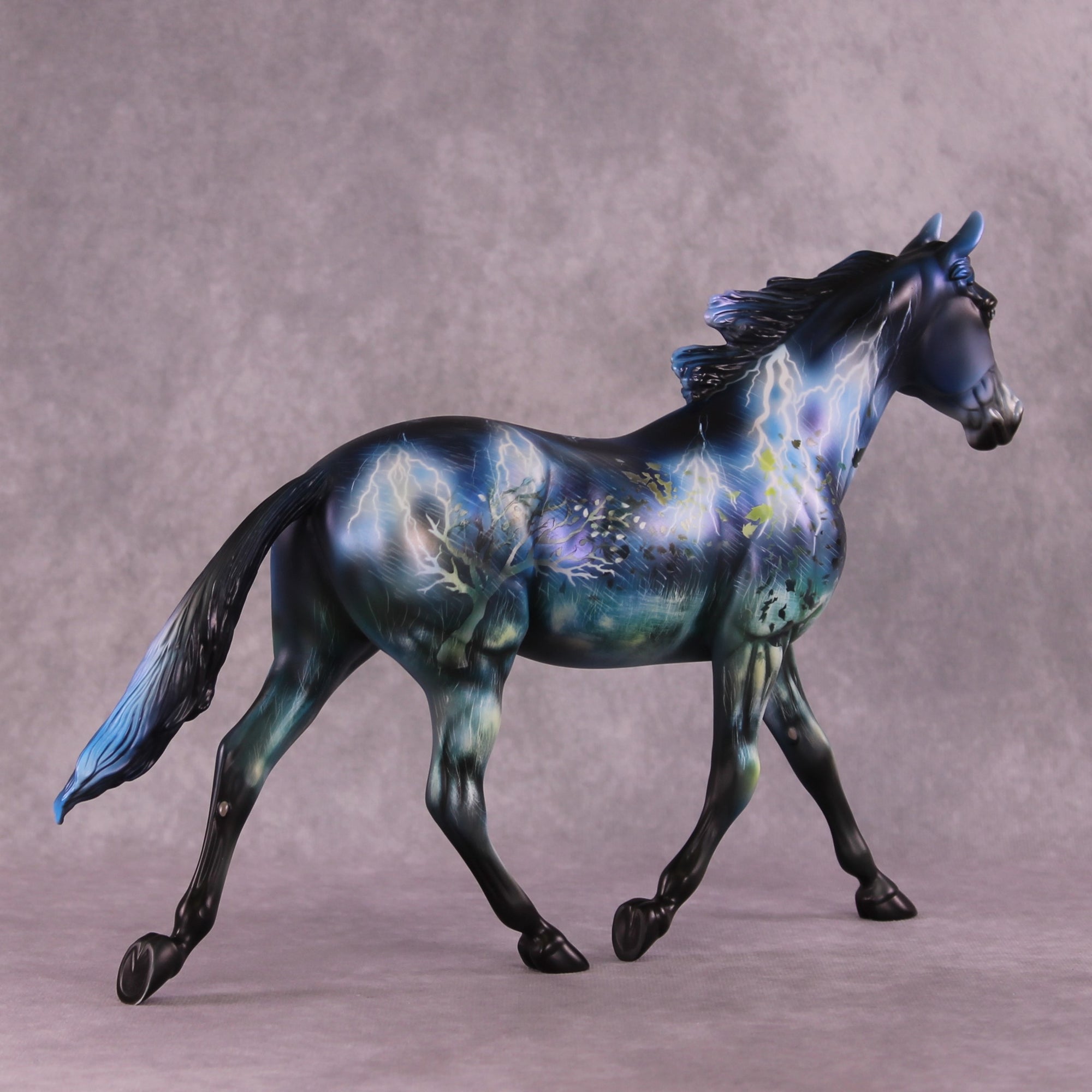 "Walking the Storm" OOAK Palouse by Kike Duarte EQ25 Auction 07/15/25