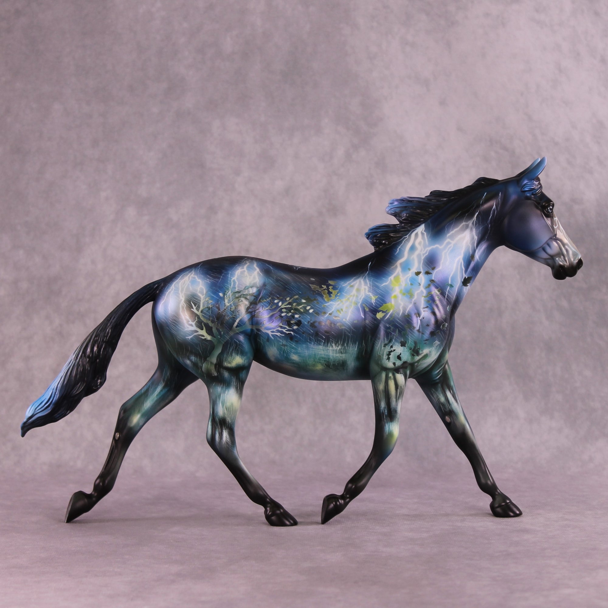 "Walking the Storm" OOAK Palouse by Kike Duarte EQ25 Auction 07/15/25