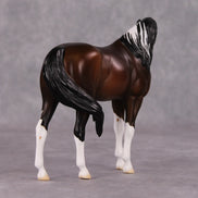 Sweater Weather OOAK Bay Pinto Arabian Pebble By Jess Hamill HS24 MHP Auction Piece