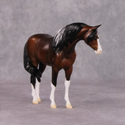 Sweater Weather OOAK Bay Pinto Arabian Pebble By Jess Hamill HS24 MHP Auction Piece