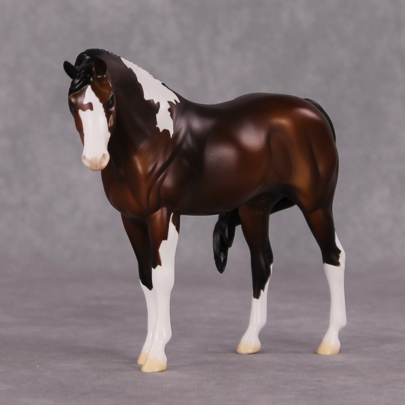 Sweater Weather OOAK Bay Pinto Arabian Pebble By Jess Hamill HS24 MHP Auction Piece