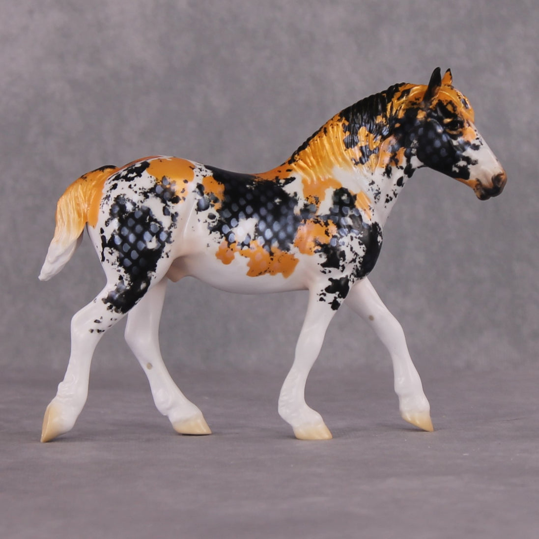 "Sanshoku" OOAK Koi Inspired Pebble Draft by Jess Hamill