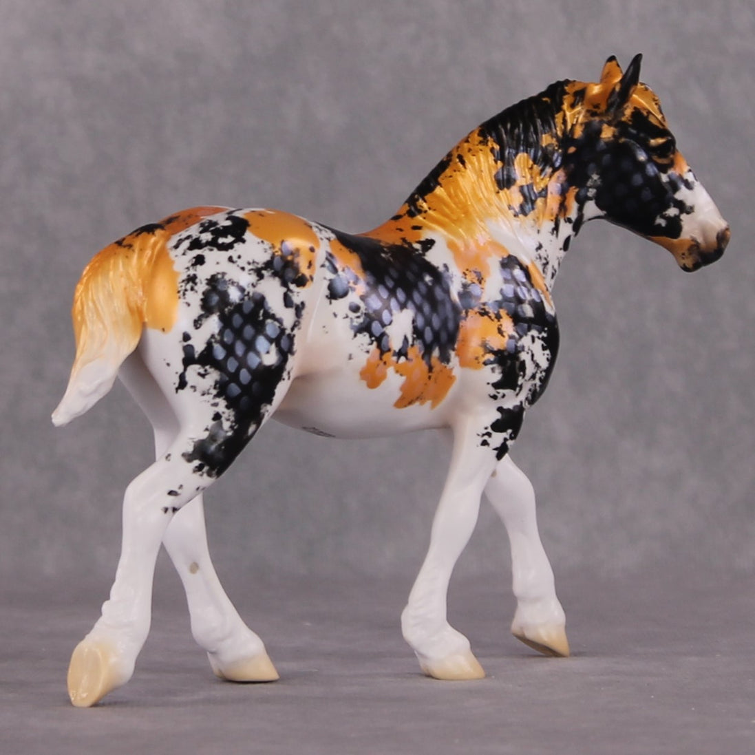 "Sanshoku" OOAK Koi Inspired Pebble Draft by Jess Hamill