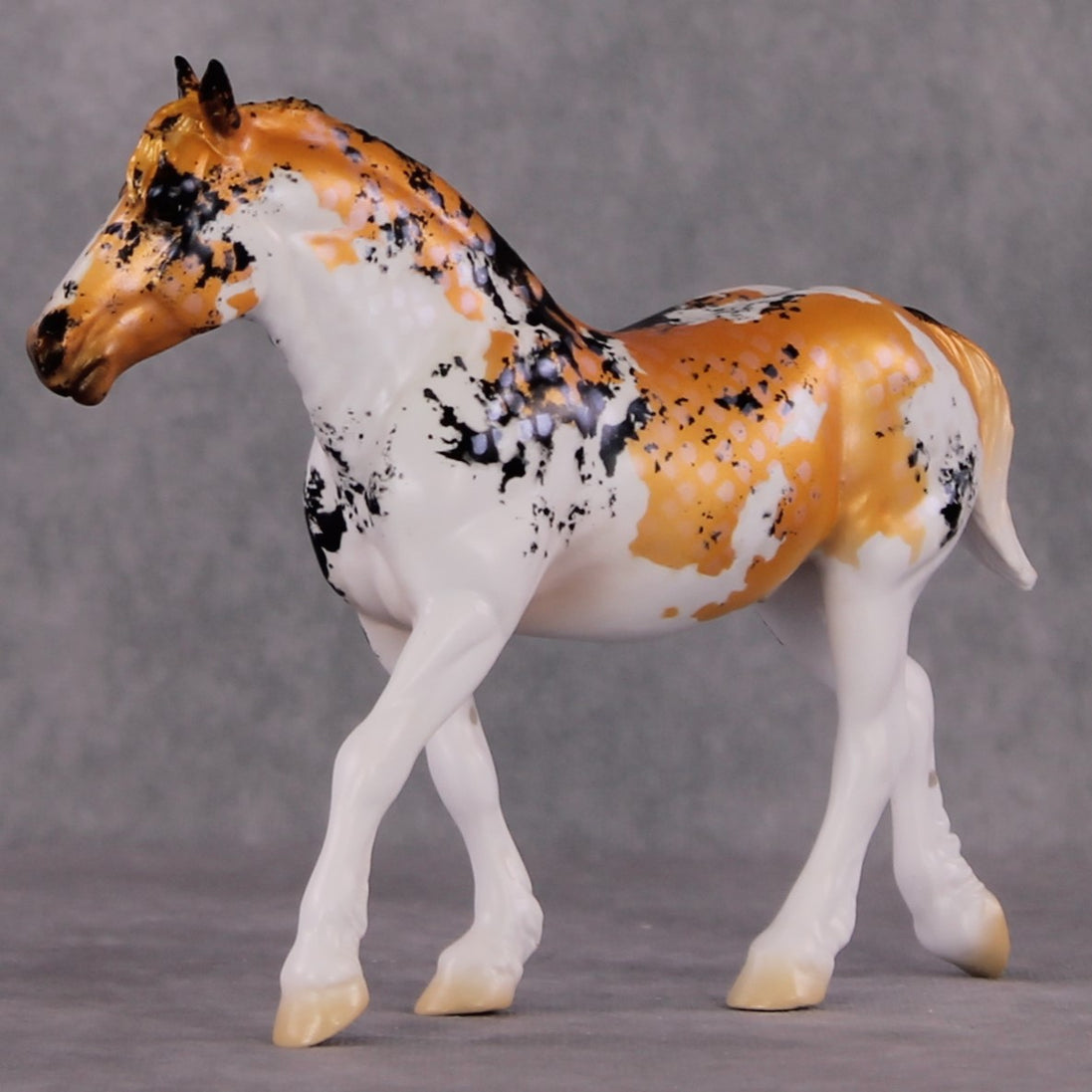 "Sanshoku" OOAK Koi Inspired Pebble Draft by Jess Hamill