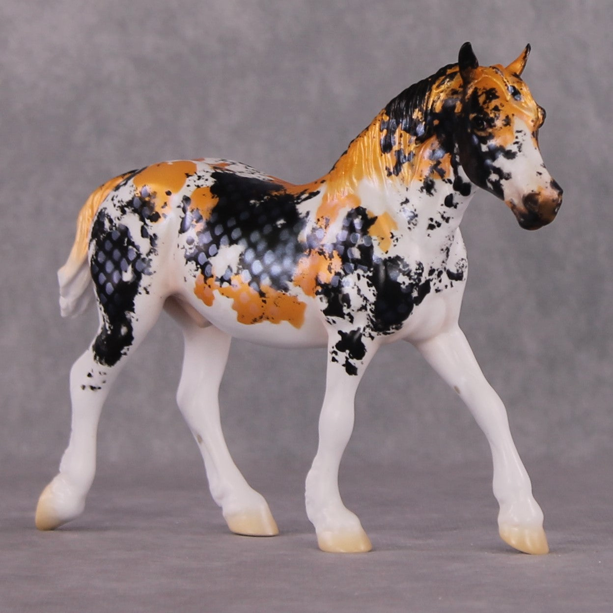 "Sanshoku" OOAK Koi Inspired Pebble Draft by Jess Hamill