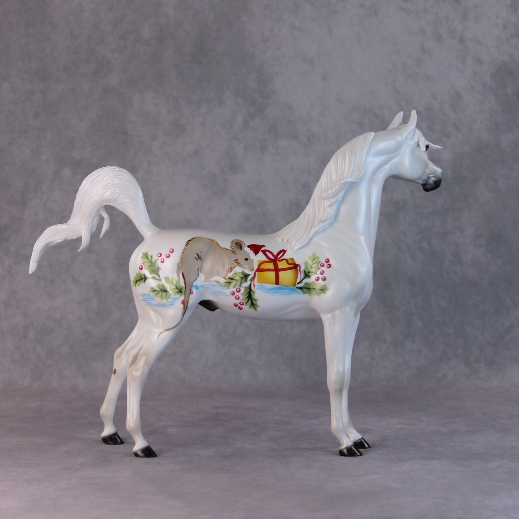 Sammy OOAK Christmas Mice/Rats Scene Arabian By Dawn Quick HS24