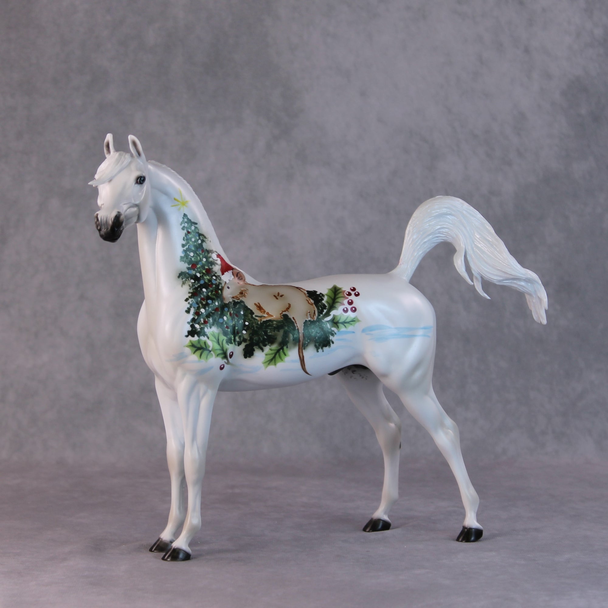 Sammy OOAK Christmas Mice/Rats Scene Arabian By Dawn Quick HS24