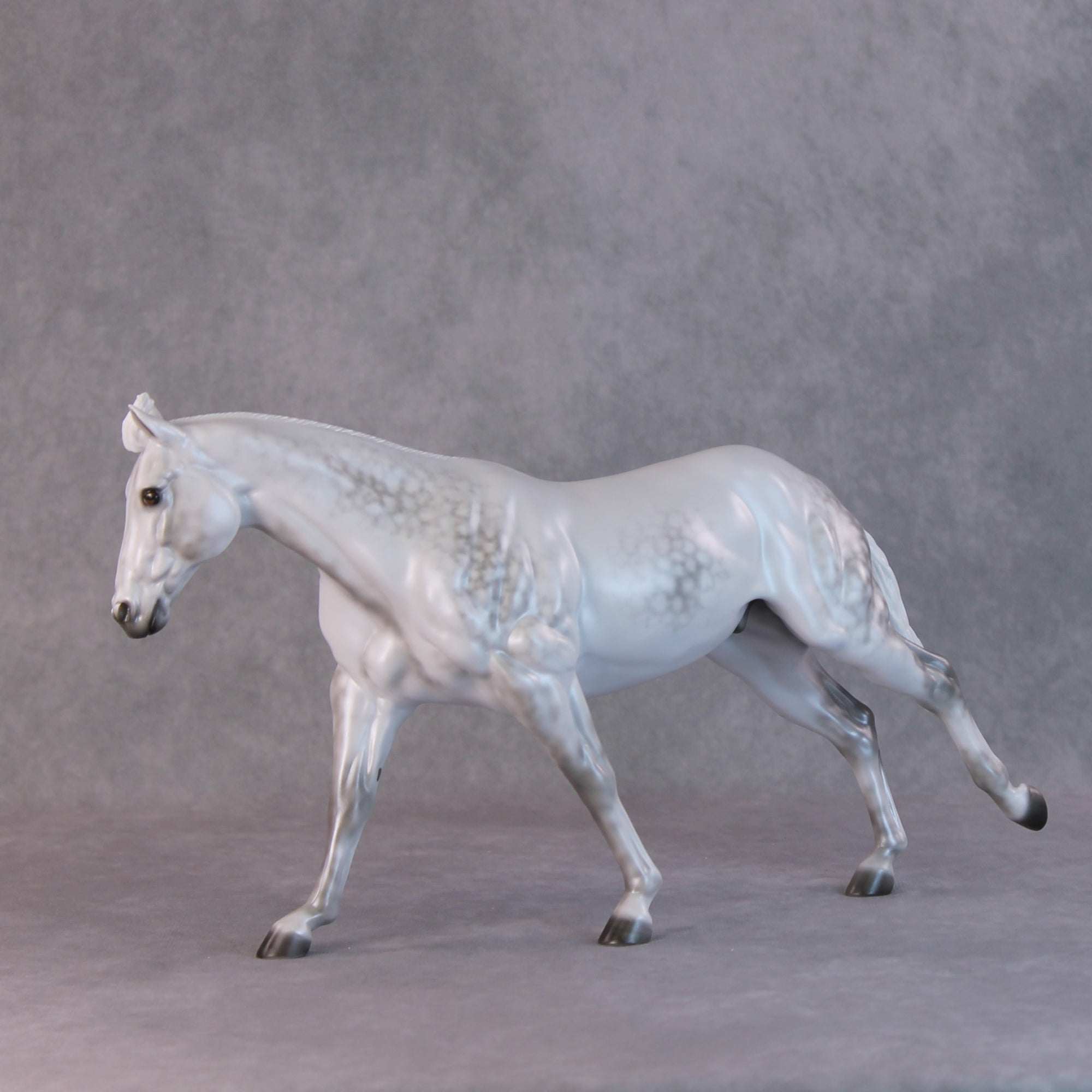Dashing OOAK Dappled Pearl Grey Remington By Ellen Robbins HS24