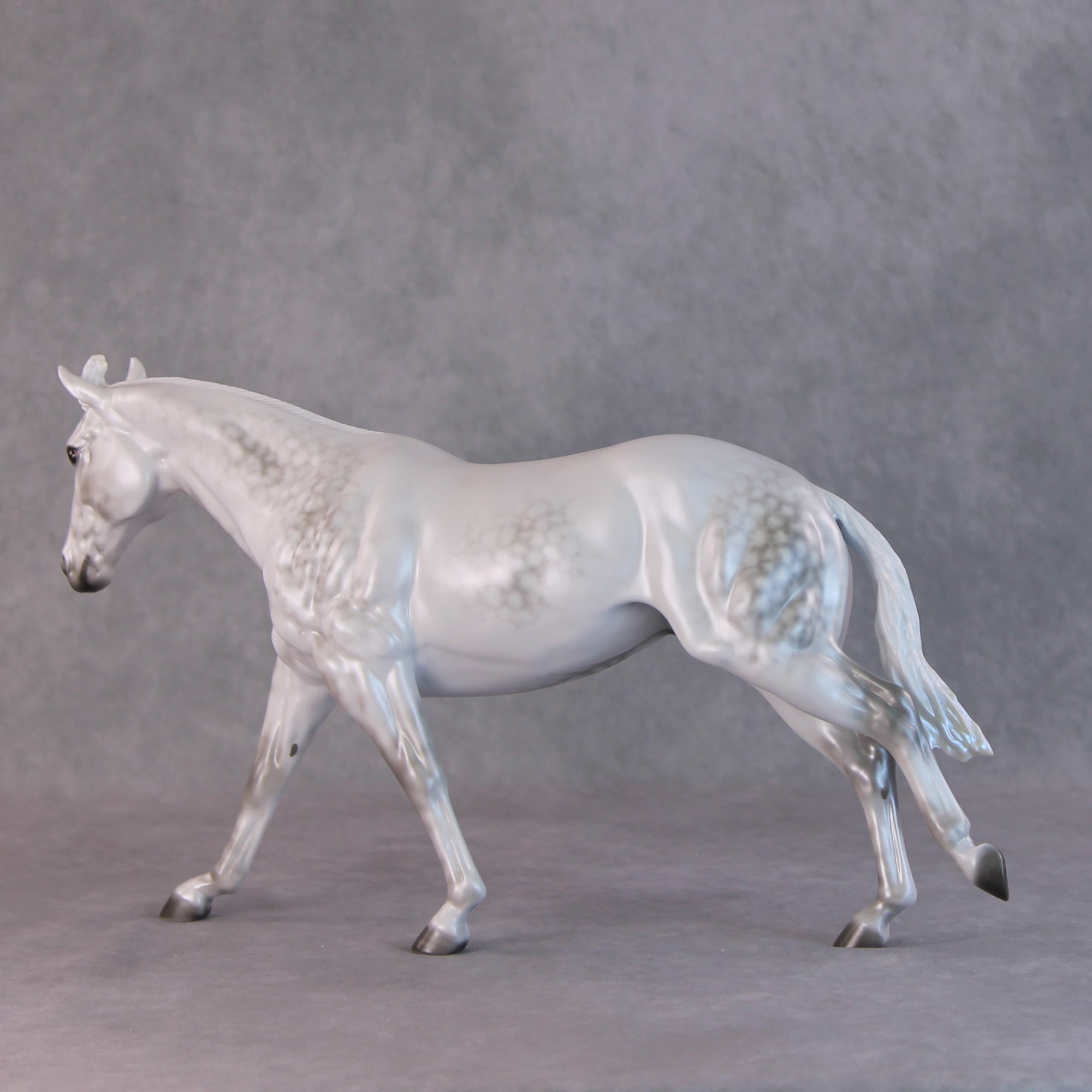 Dashing OOAK Dappled Pearl Grey Remington By Ellen Robbins HS24