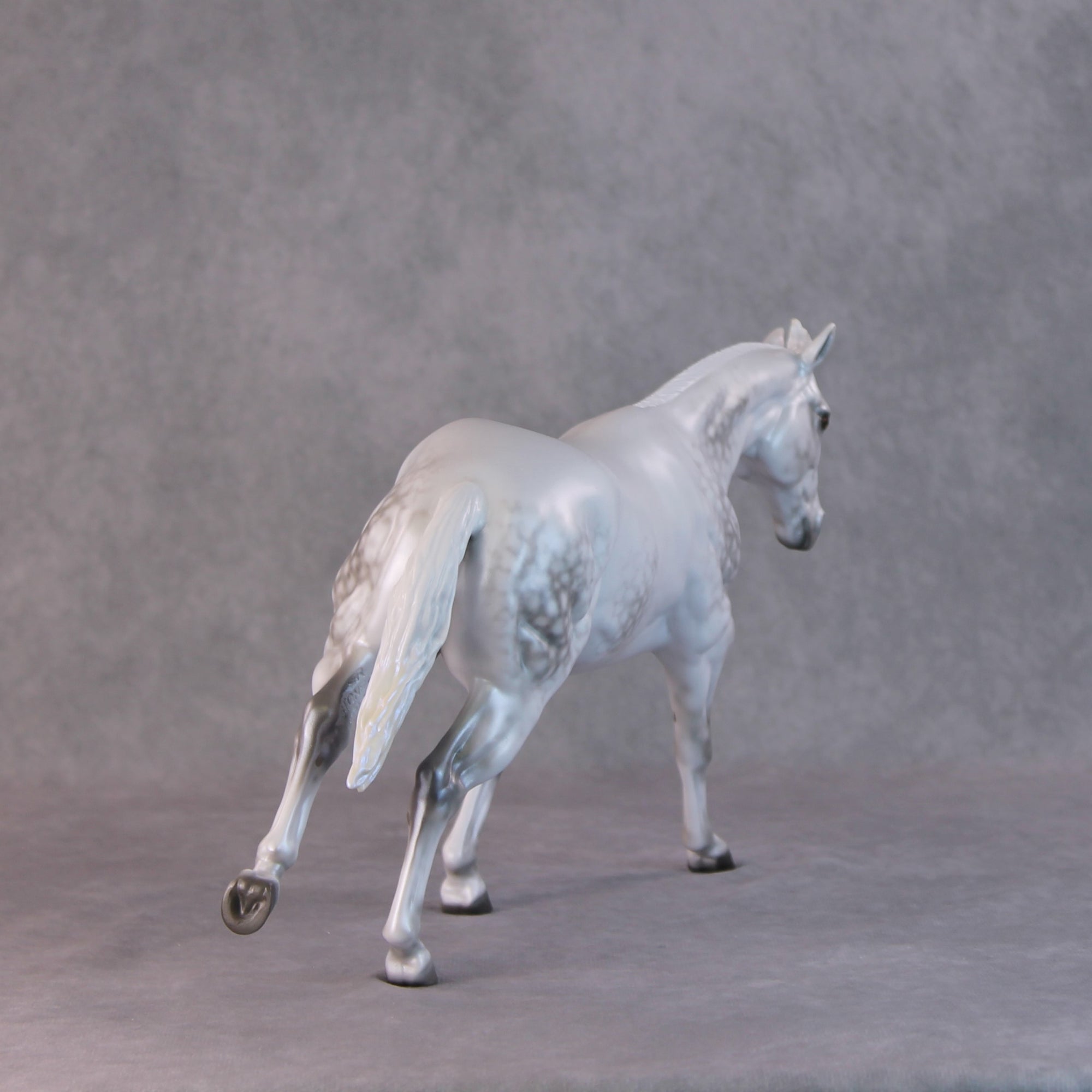 Dashing OOAK Dappled Pearl Grey Remington By Ellen Robbins HS24
