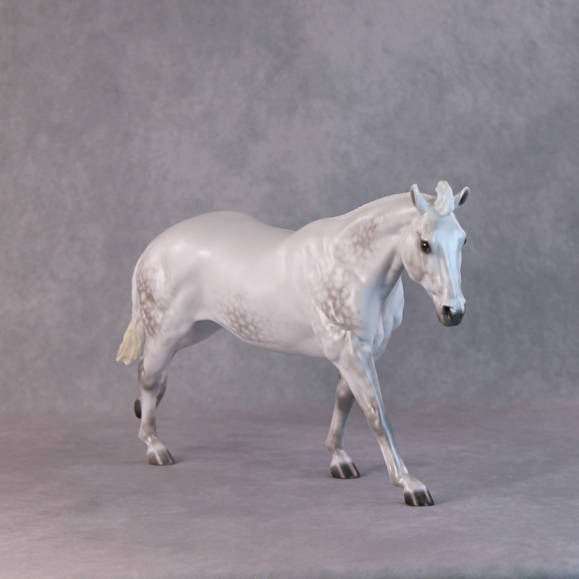 Dashing OOAK Dappled Pearl Grey Remington By Ellen Robbins HS24
