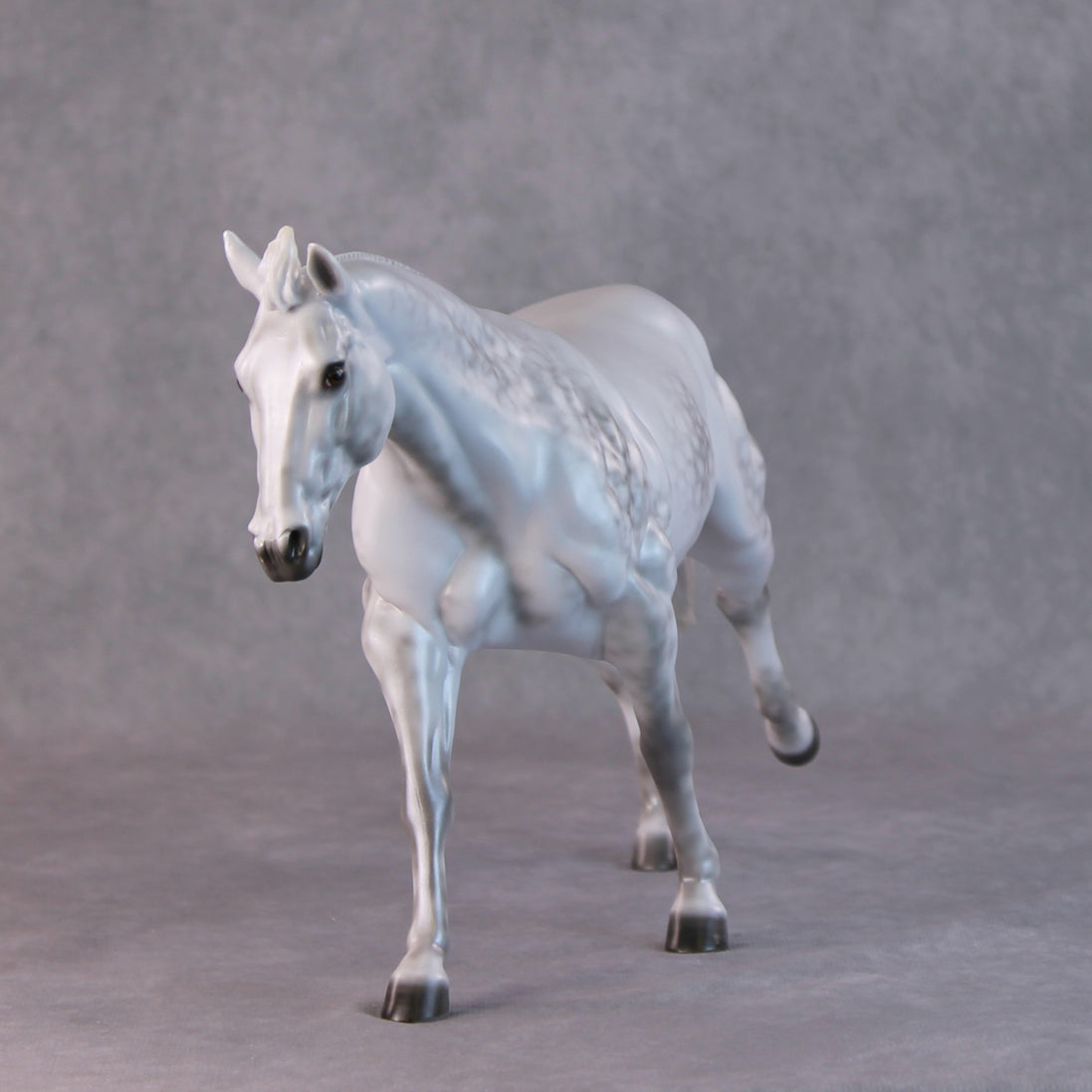 Dashing OOAK Dappled Pearl Grey Remington By Ellen Robbins HS24