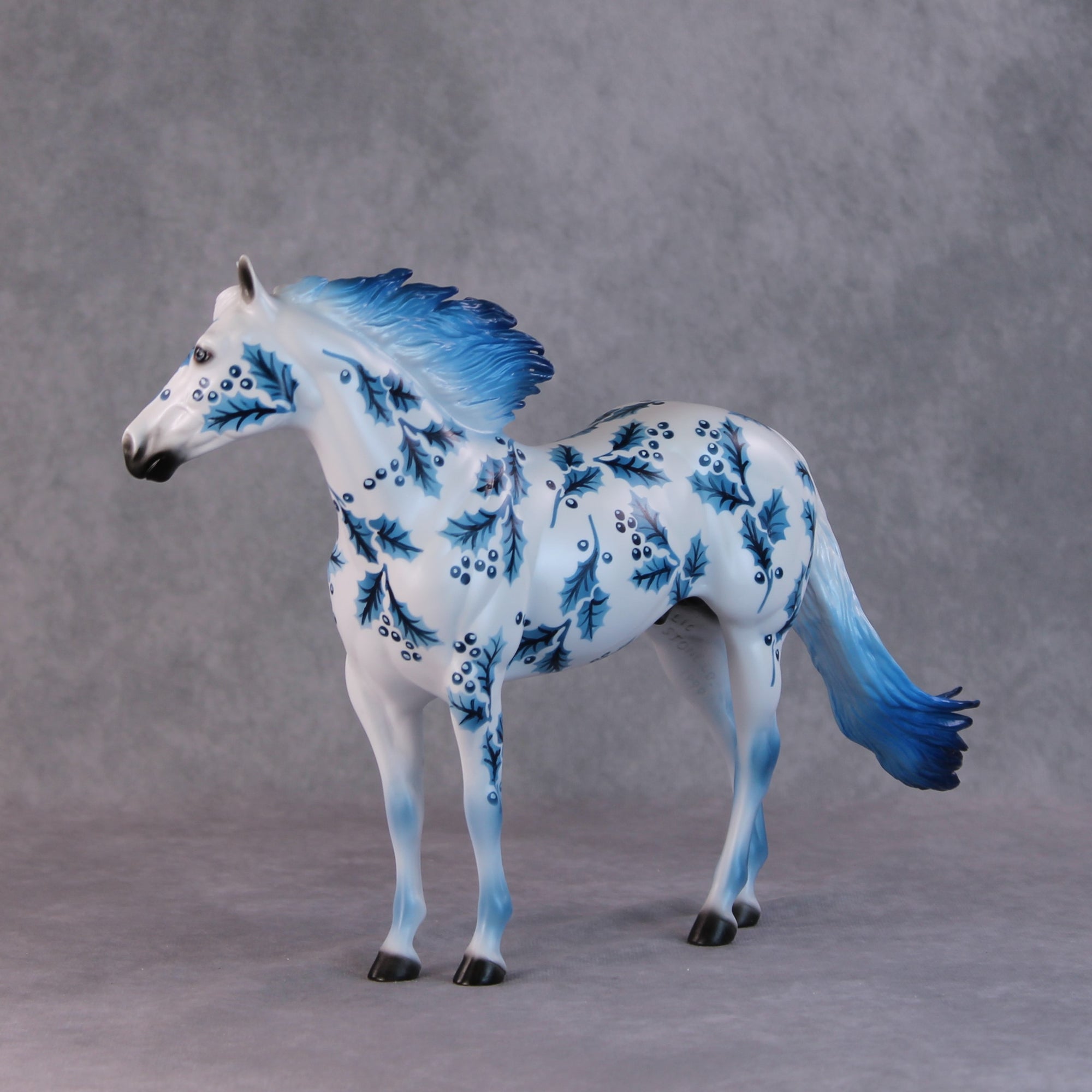 Alex OOAK Blue Holly Deco ISH By Dawn Quick HS24