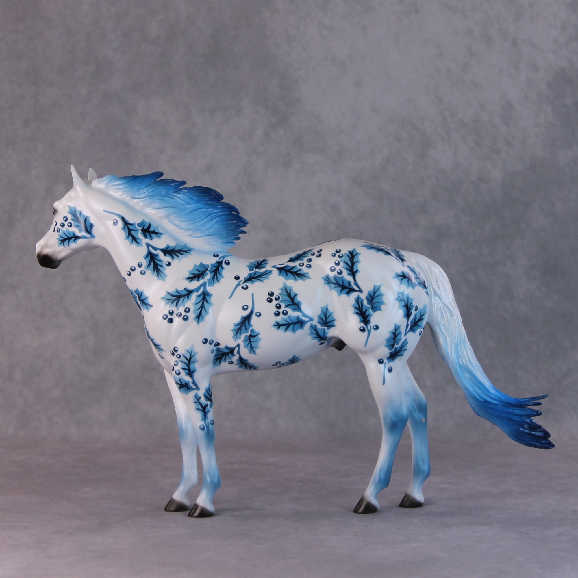 Alex OOAK Blue Holly Deco ISH By Dawn Quick HS24