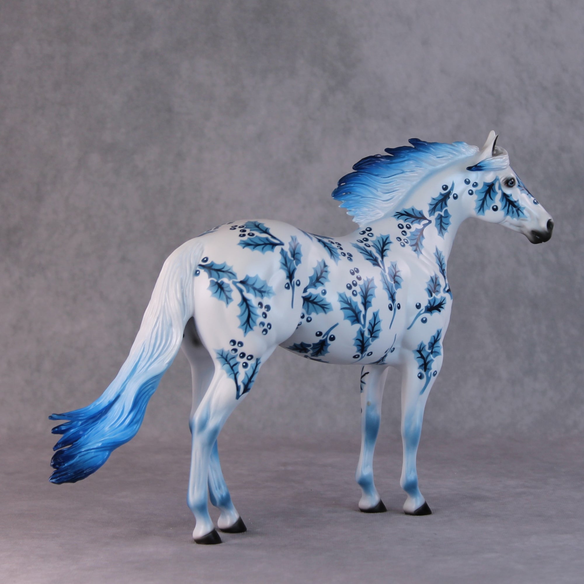 Alex OOAK Blue Holly Deco ISH By Dawn Quick HS24