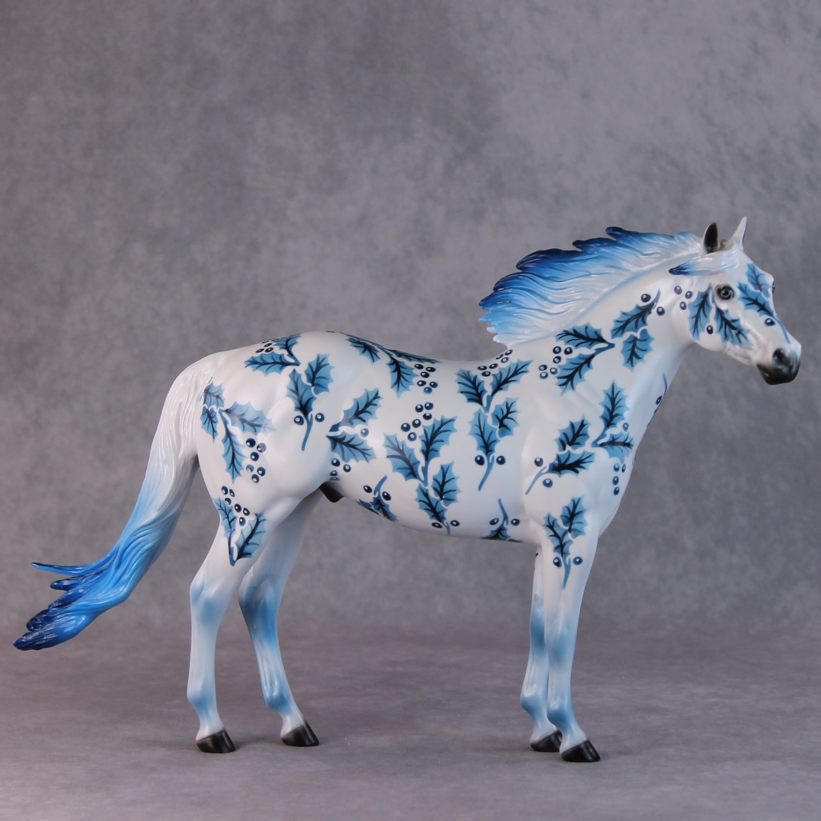 Alex OOAK Blue Holly Deco ISH By Dawn Quick HS24