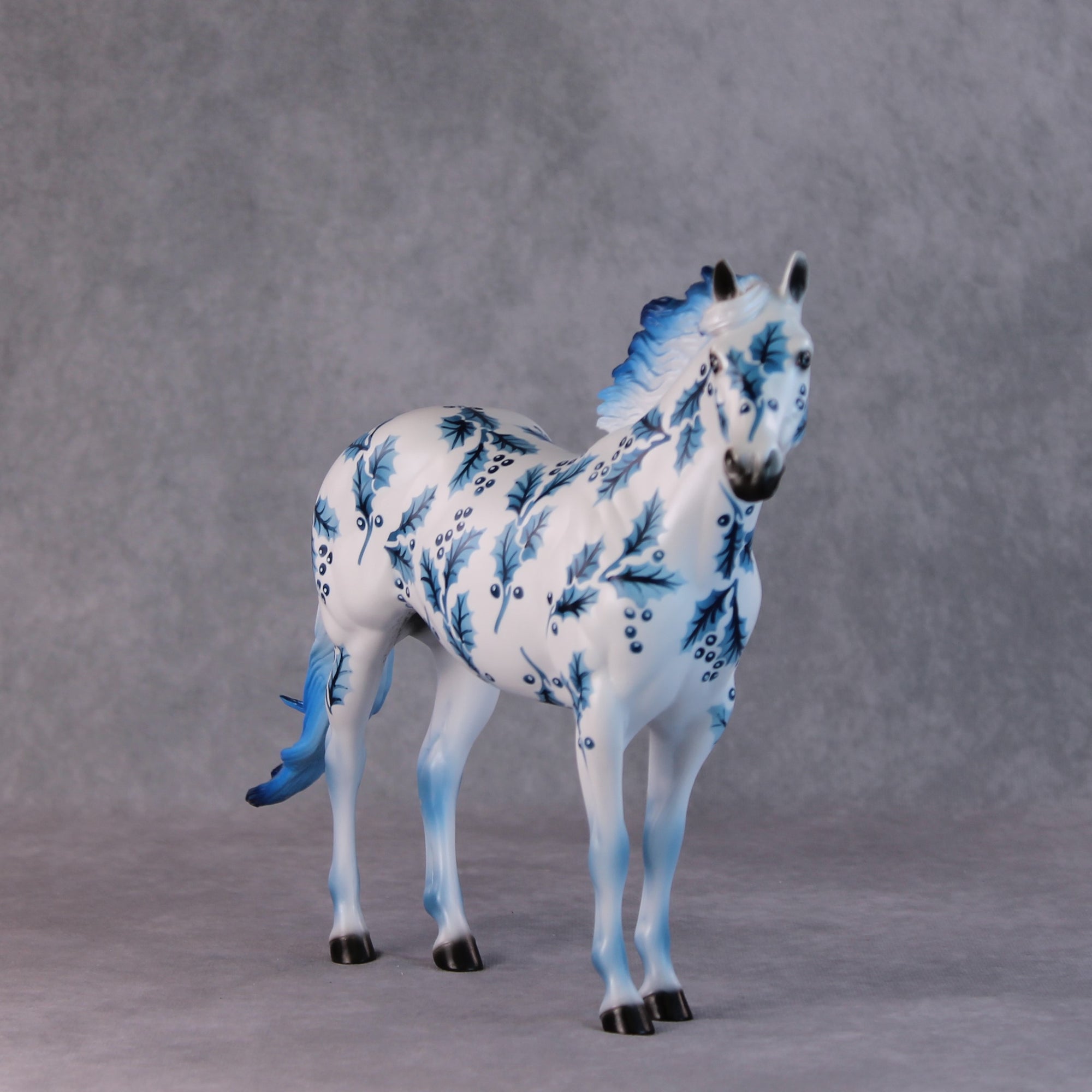 Alex OOAK Blue Holly Deco ISH By Dawn Quick HS24