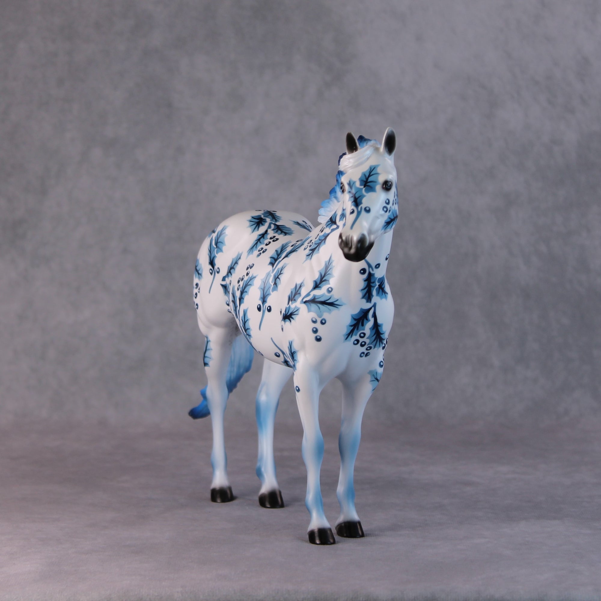 Alex OOAK Blue Holly Deco ISH By Dawn Quick HS24