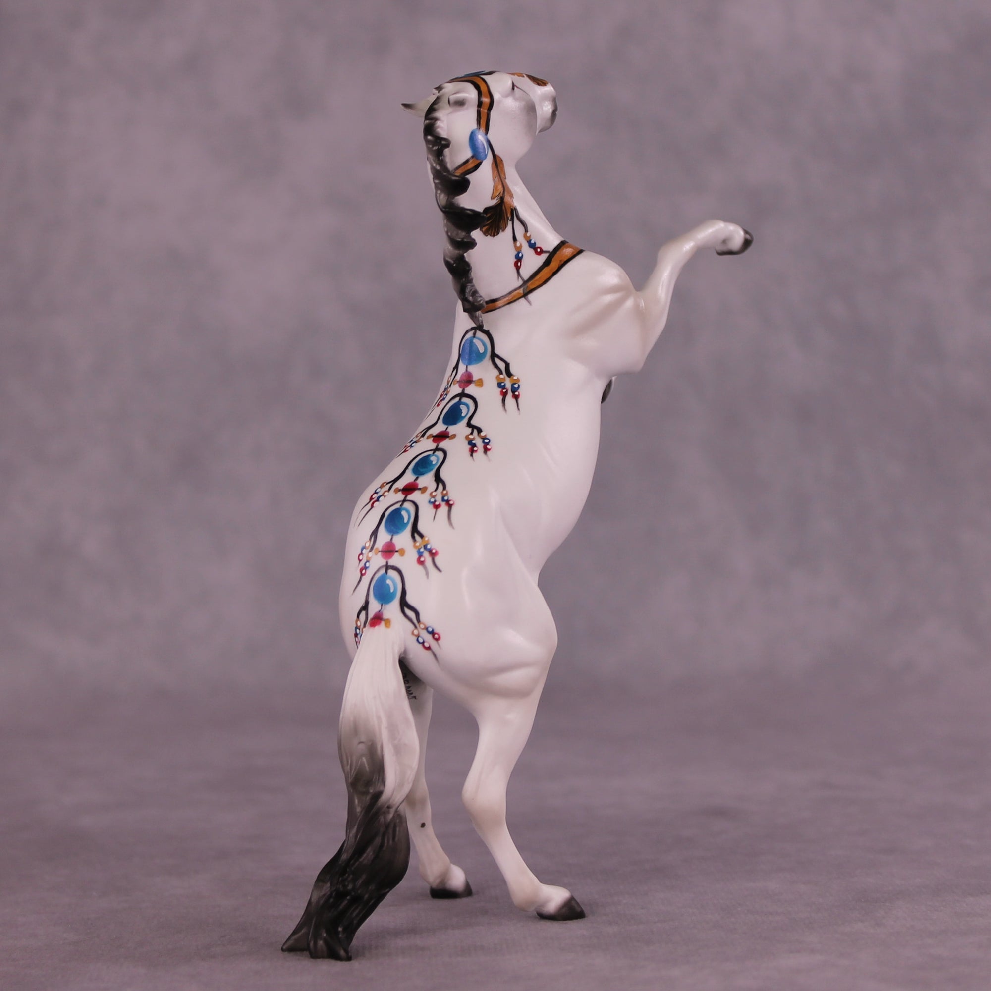 Fanciful Feathers NO FINISH CHANGE OOAK Rearing Pebble by Dawn Quick LHS25