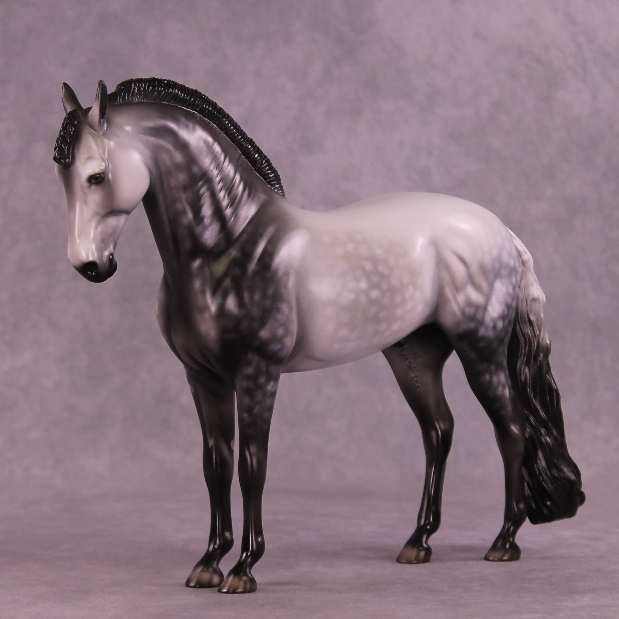 Silver Flames OOAK FCM Andalusian by Dawn Quick DDOOAKs25
