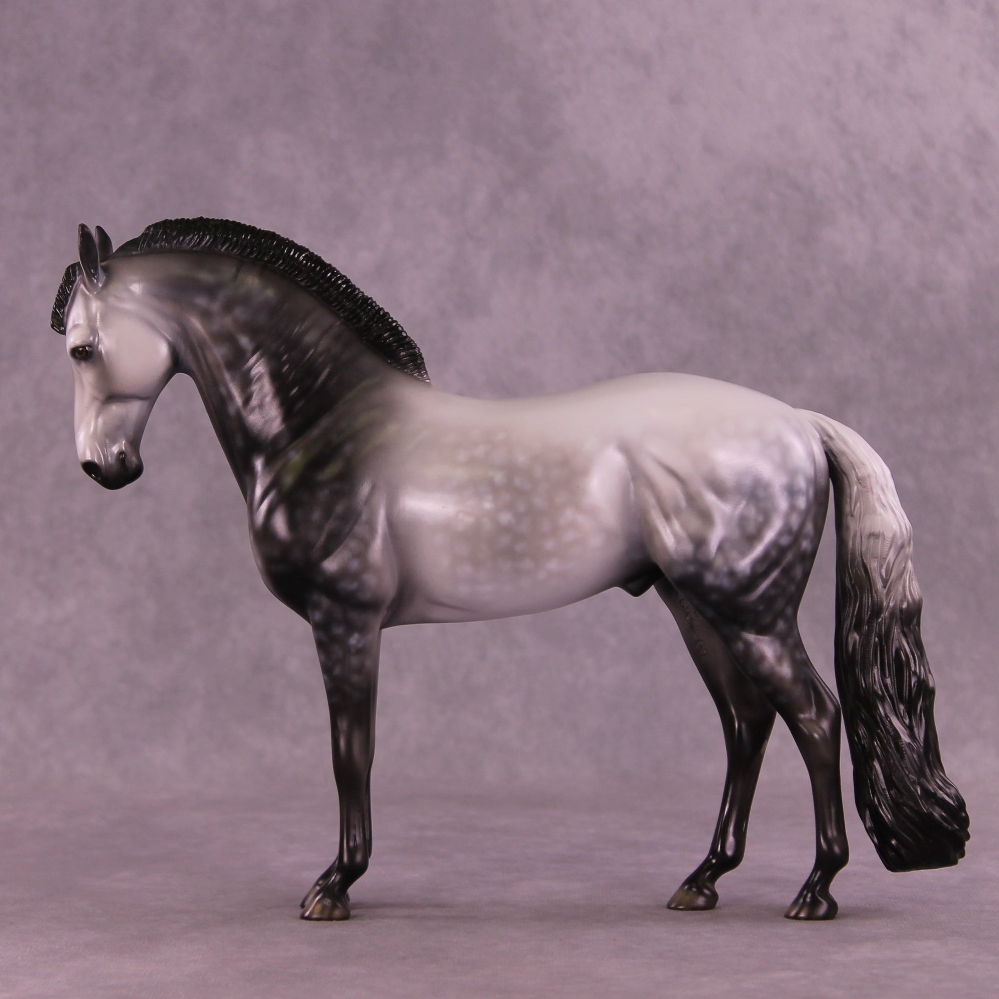 Silver Flames OOAK FCM Andalusian by Dawn Quick DDOOAKs25