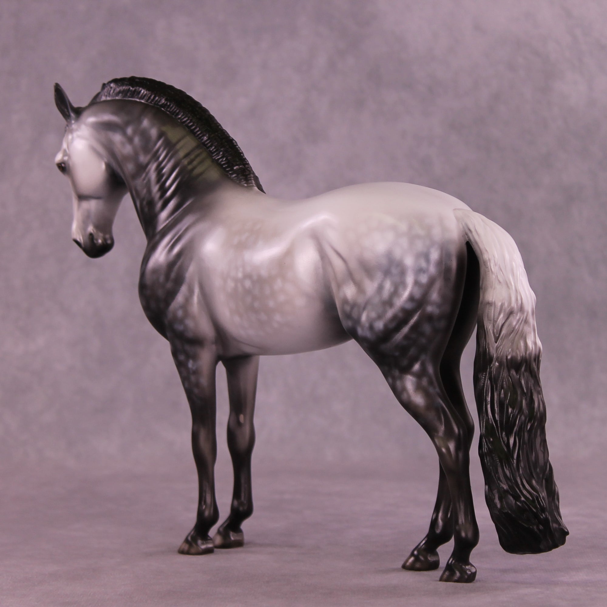 Silver Flames OOAK FCM Andalusian by Dawn Quick DDOOAKs25