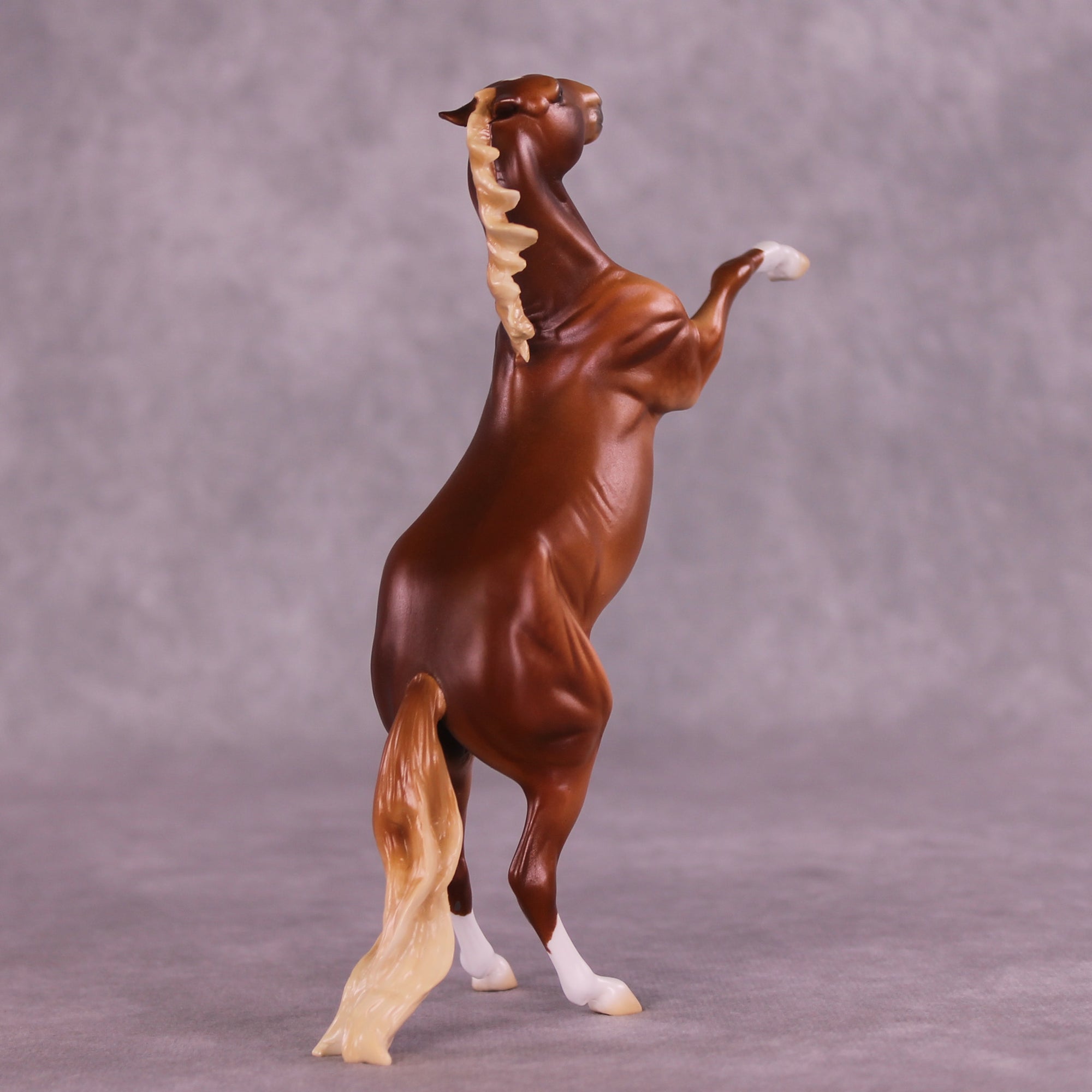 Toss A Coin OOAK Rearing Pebble by Ellen Robbins LHS25