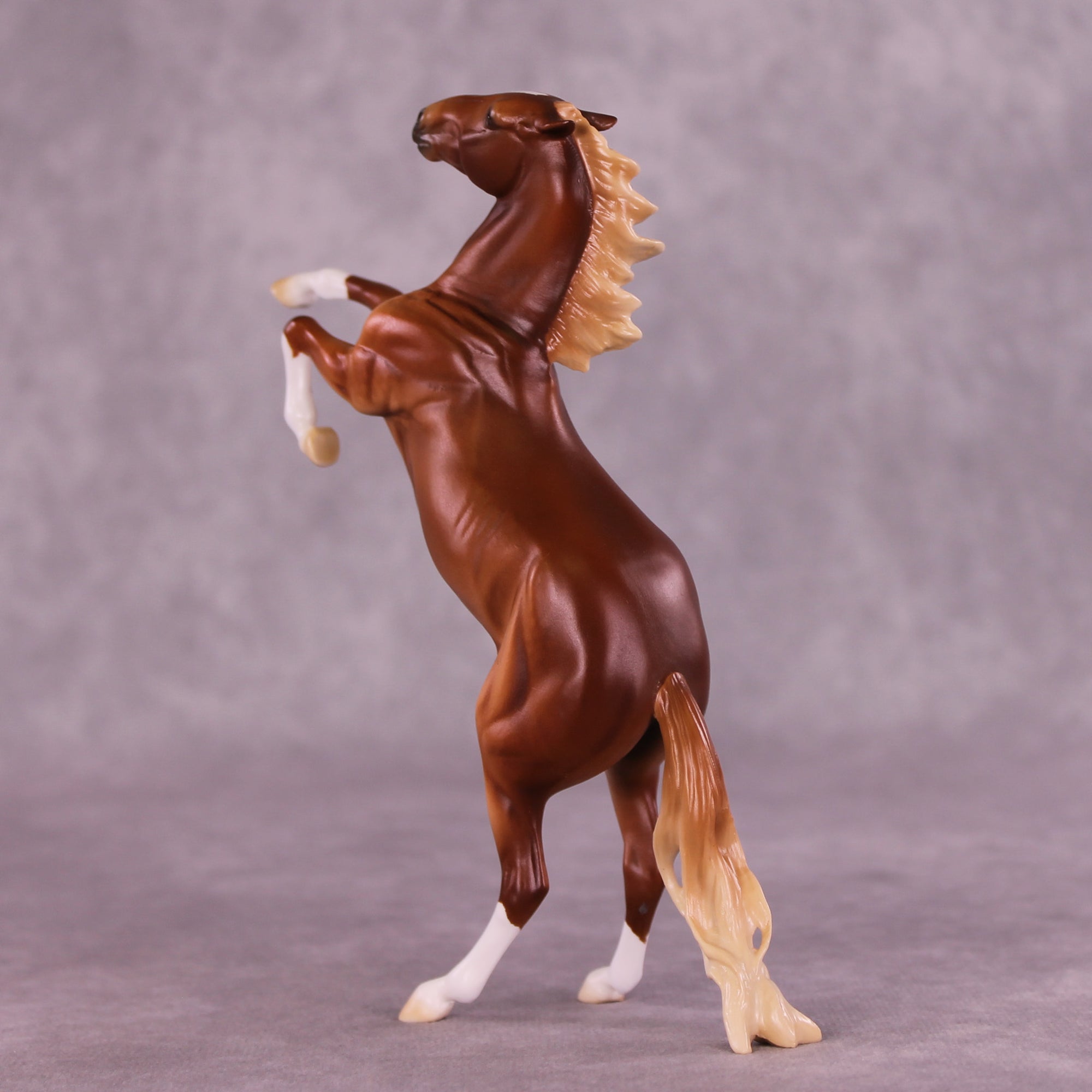 Toss A Coin OOAK Rearing Pebble by Ellen Robbins LHS25