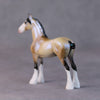 Frosted Ground OOAK Dappled Dun W/ Blue Interference Draft Chip By Ellen Robbins HS24 MHP Auction Piece