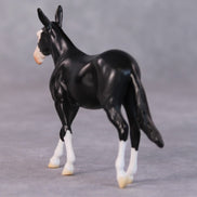 Sarah OOAK Dark Grey Pinto Deco Mule Chip by Jamie Adamson HS24