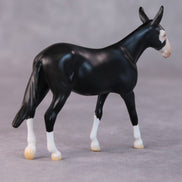 Sarah OOAK Dark Grey Pinto Deco Mule Chip by Jamie Adamson HS24