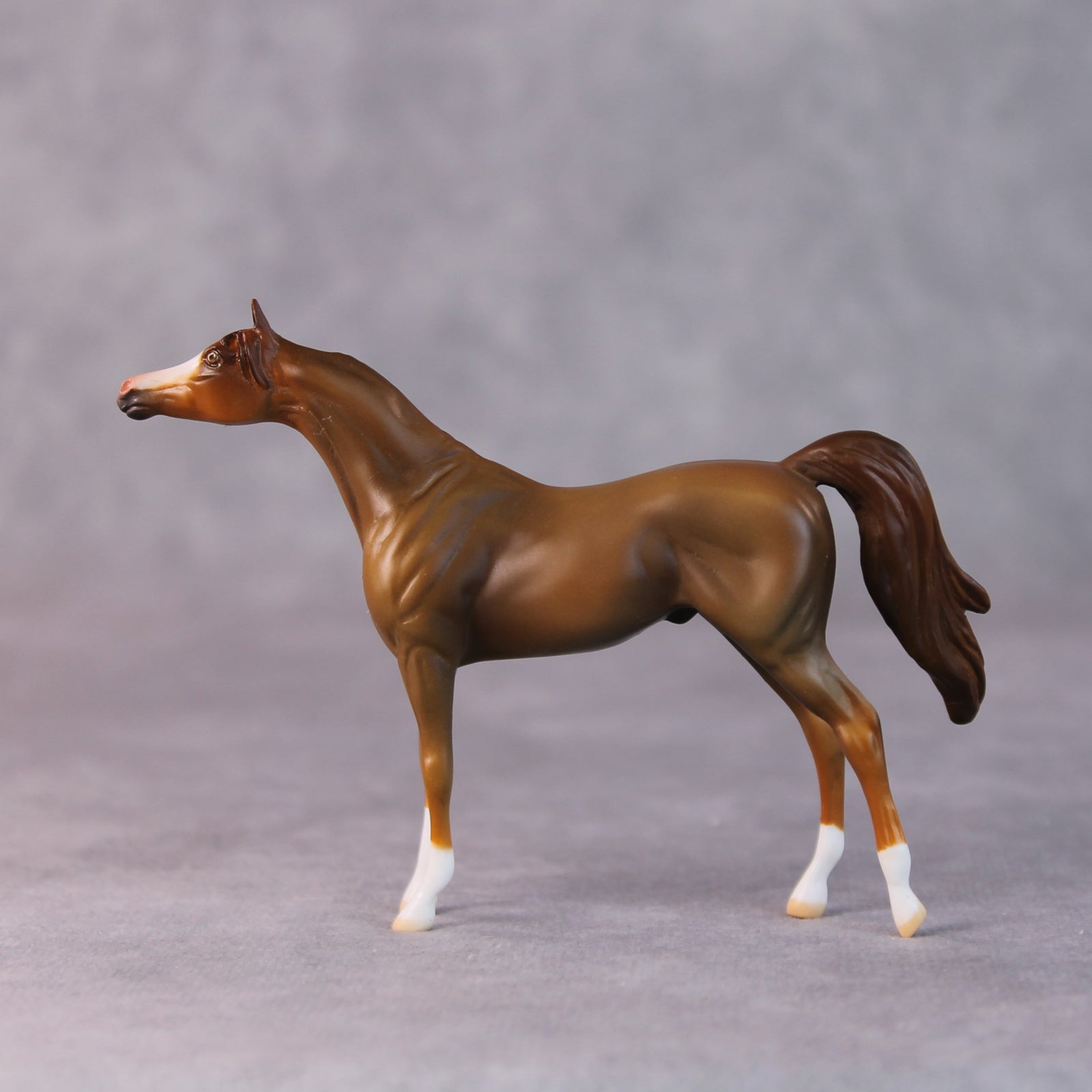 Brandon OOAK Chestnut Arabian Chip by Jamie Adamson HS24