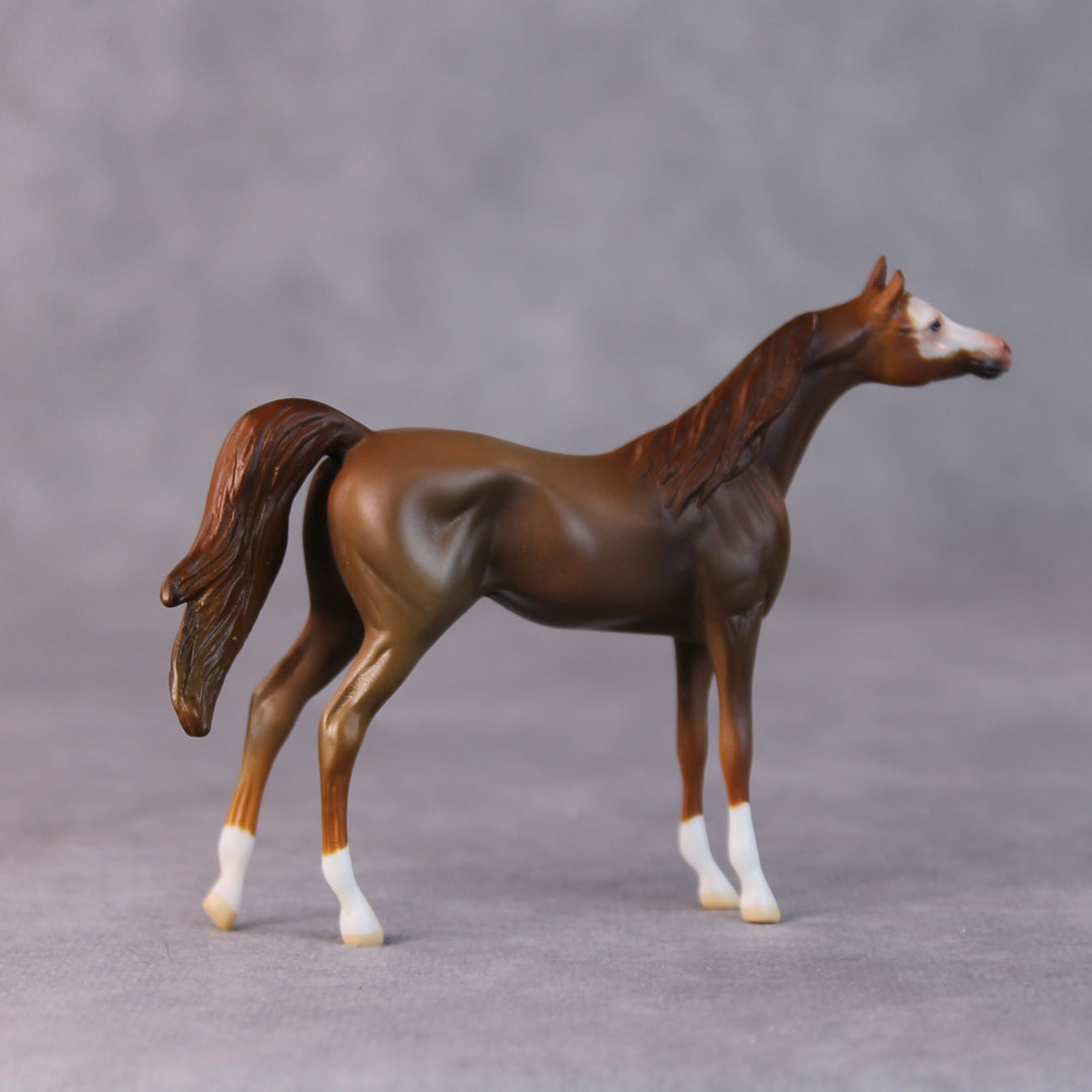 Brandon OOAK Chestnut Arabian Chip by Jamie Adamson HS24