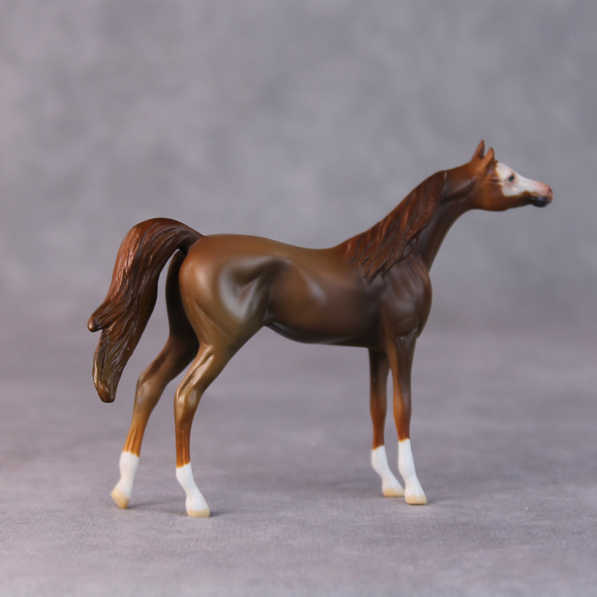 Brandon OOAK Chestnut Arabian Chip by Jamie Adamson HS24