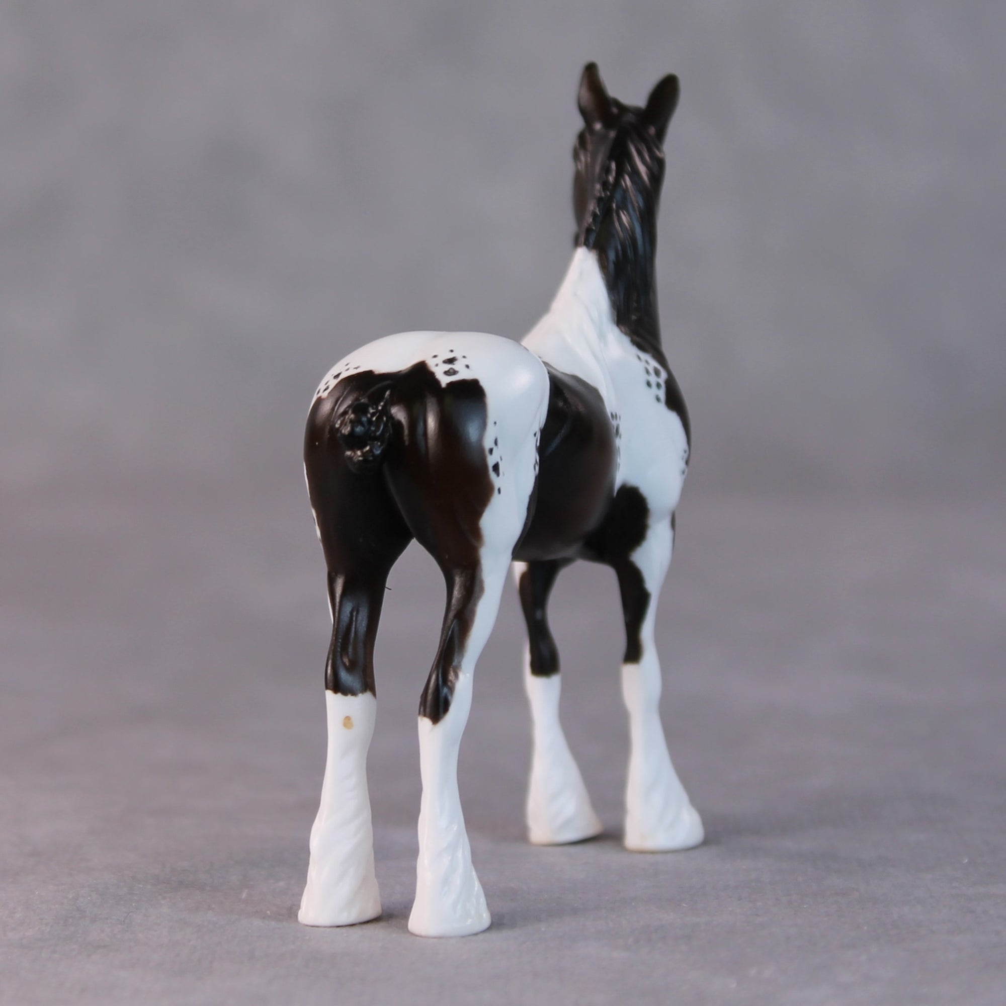 Dominic OOAK Dark Bay Tobiano Draft Chip By Jamie Adamson HS24 Online Drawing OOAK