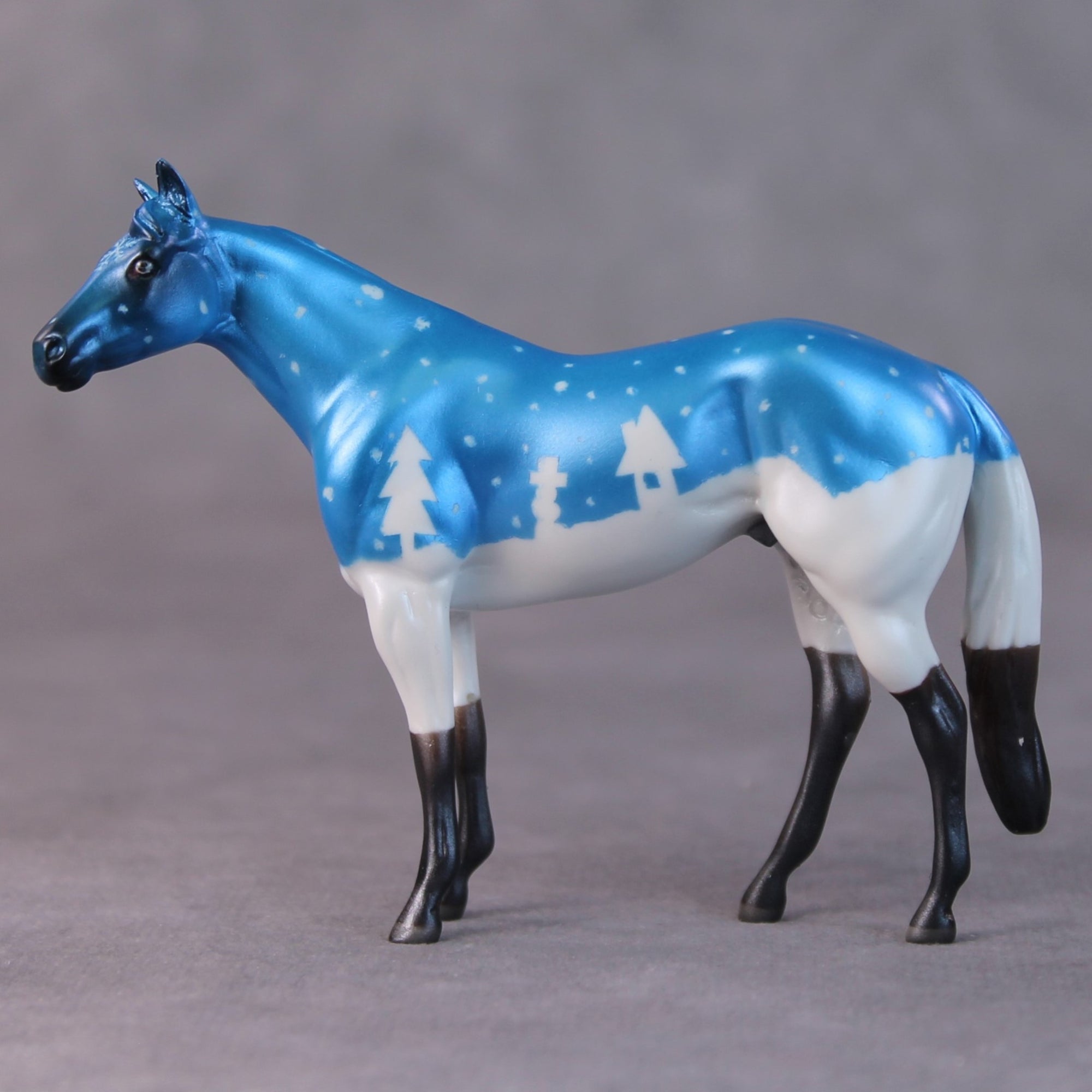 Pinky OOAK Snow Globe Deco Stock Chip by Jamie Adamson HS24