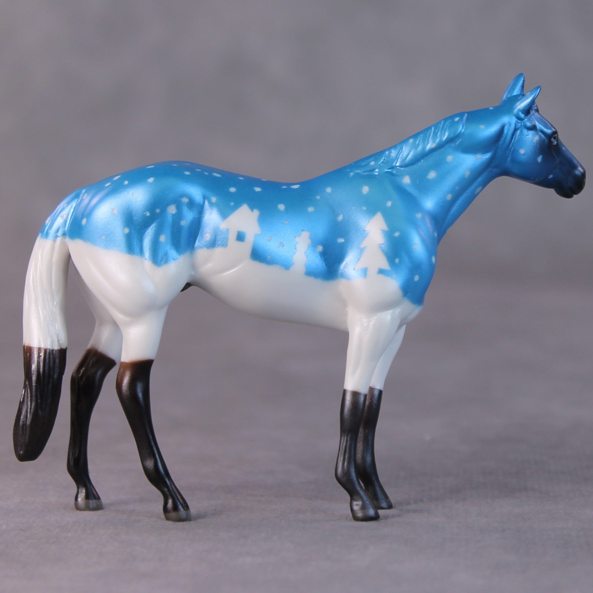 Pinky OOAK Snow Globe Deco Stock Chip by Jamie Adamson HS24