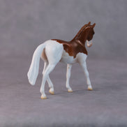 Tater Tot OOAK Chestnut Splash Warmblood Chip By Jamie Adamson HS24