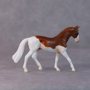 Tater Tot OOAK Chestnut Splash Warmblood Chip By Jamie Adamson HS24