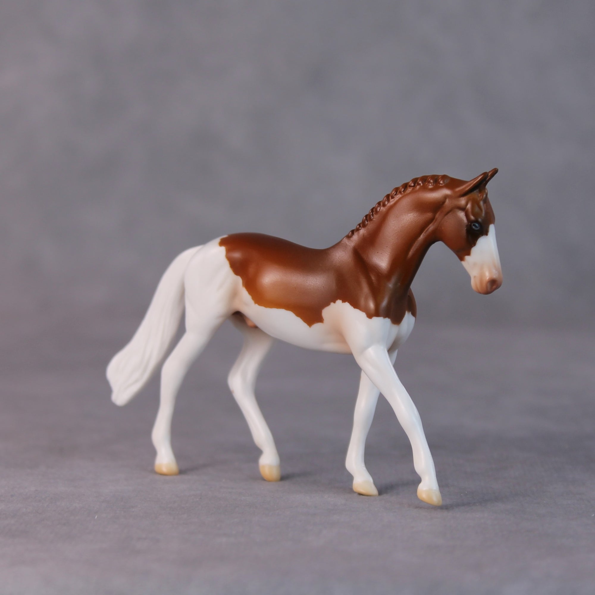 Tater Tot OOAK Chestnut Splash Warmblood Chip By Jamie Adamson HS24