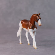 Tater Tot OOAK Chestnut Splash Warmblood Chip By Jamie Adamson HS24