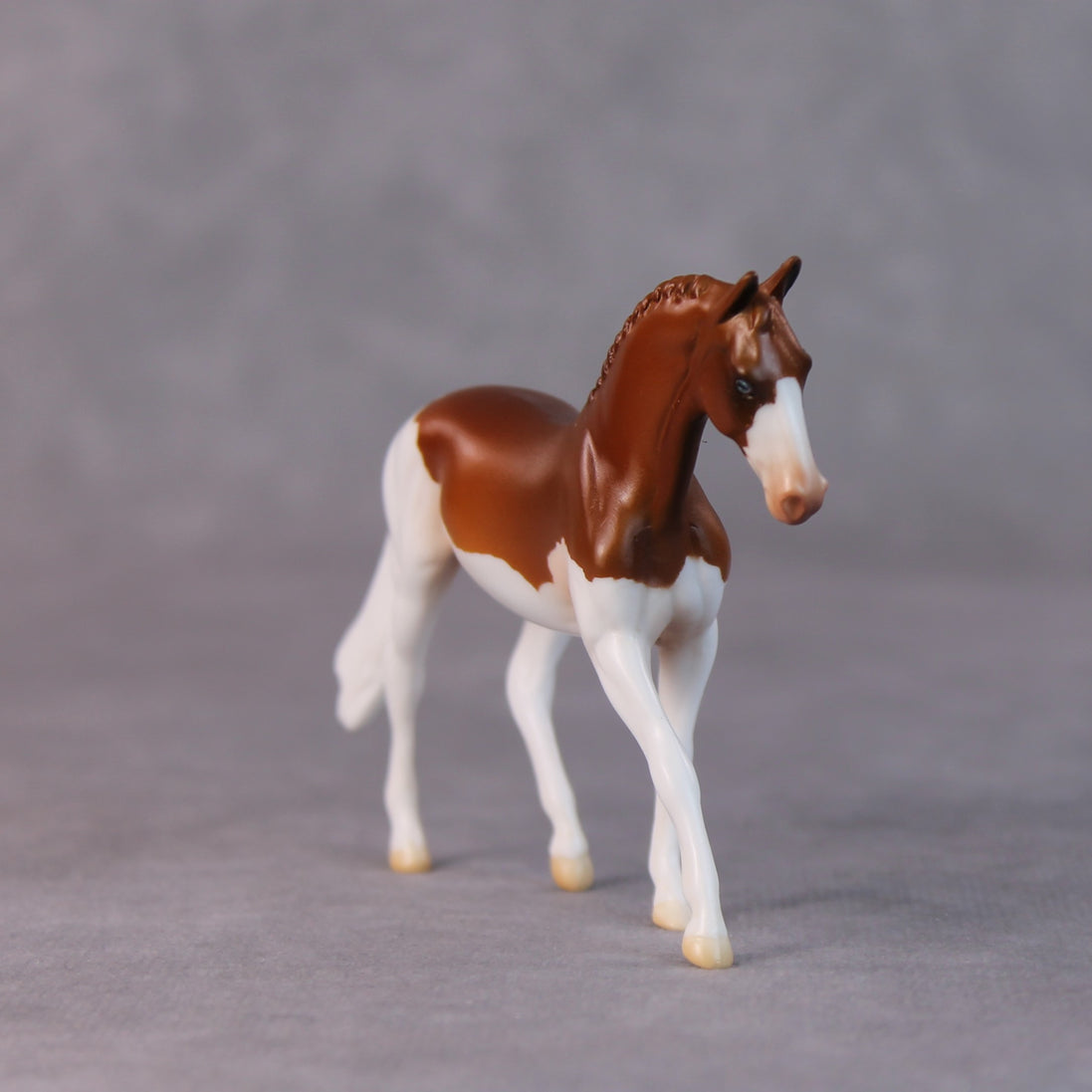 Tater Tot OOAK Chestnut Splash Warmblood Chip By Jamie Adamson HS24