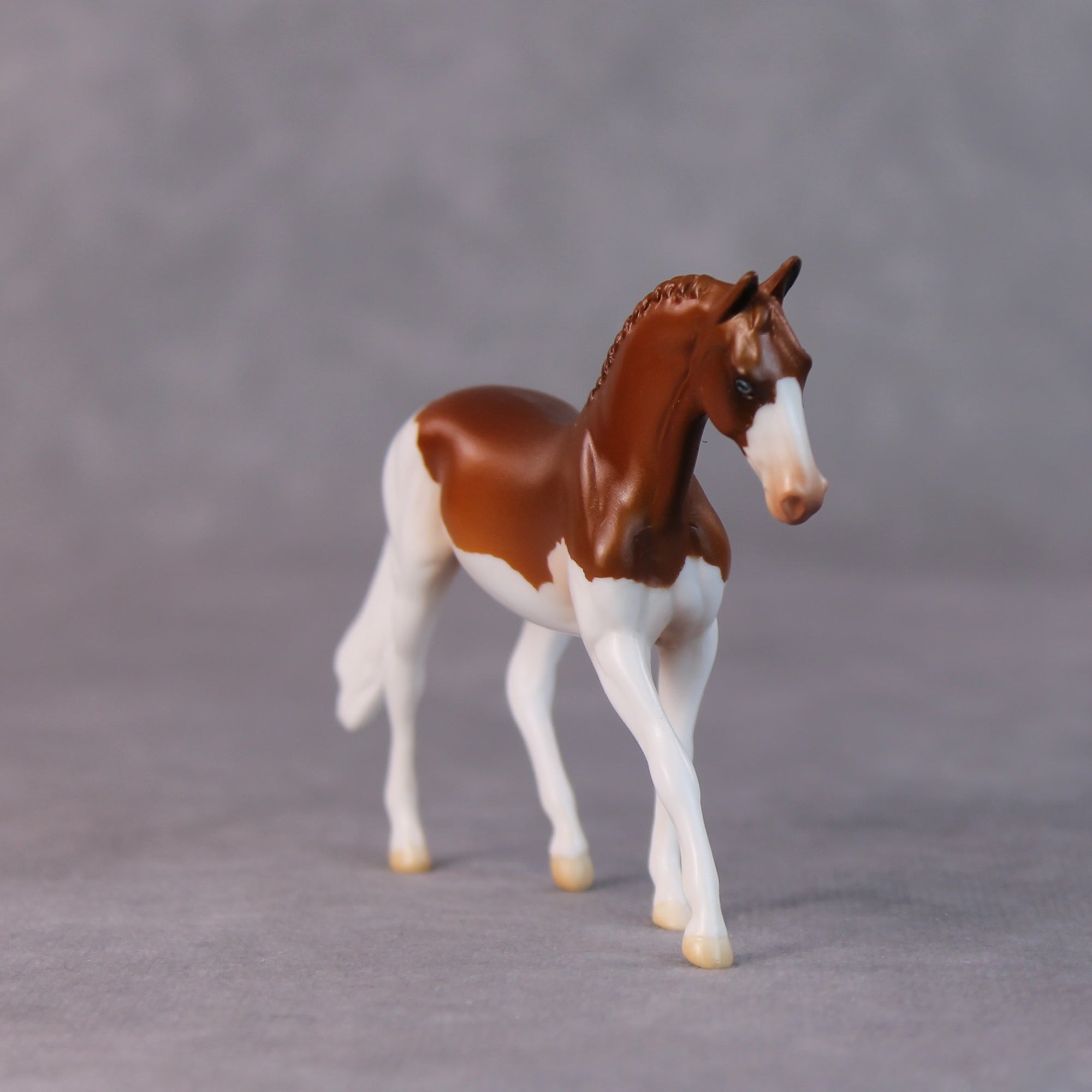 Tater Tot OOAK Chestnut Splash Warmblood Chip By Jamie Adamson HS24