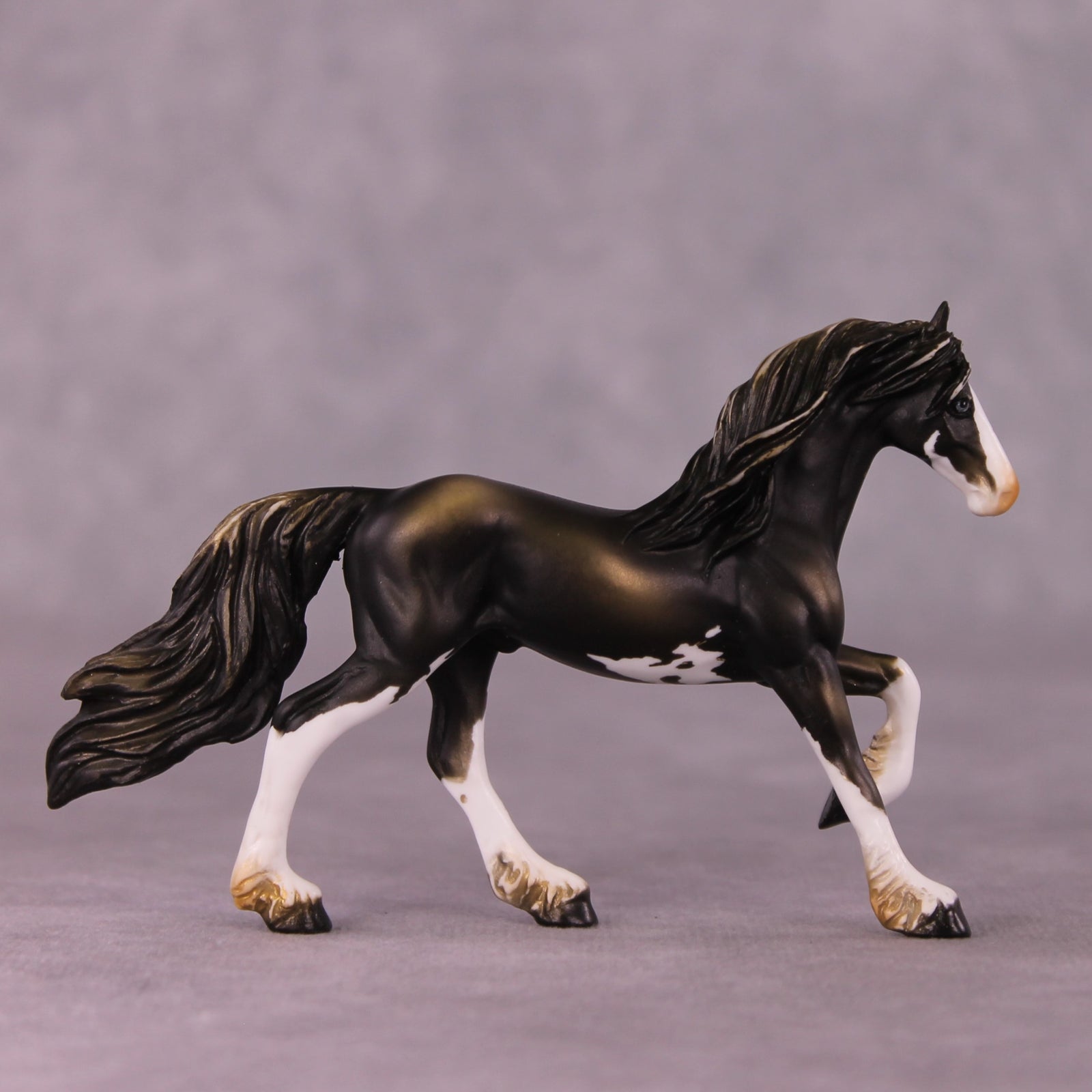 Ephraim OOAK Friesian Chip by Kike Duarte EQ25