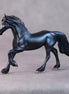 Asta OOAK Black/Blue Deco Friesian Chip by Jamie Adamson HS24