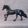 Asta OOAK Black/Blue Deco Friesian Chip by Jamie Adamson HS24